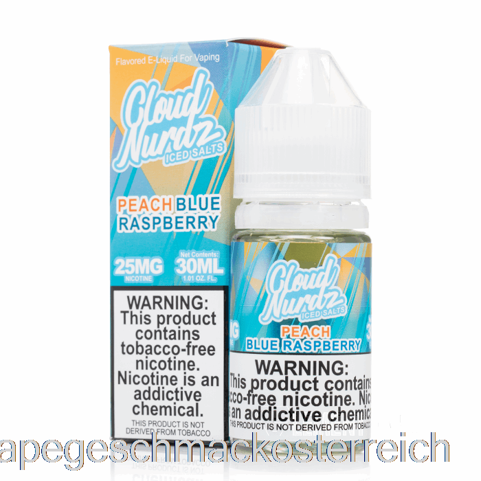 Iced Peach Blue Razz – Cloud Nurdz Salts – 30 Ml, 50 Mg Vape-Geschmack